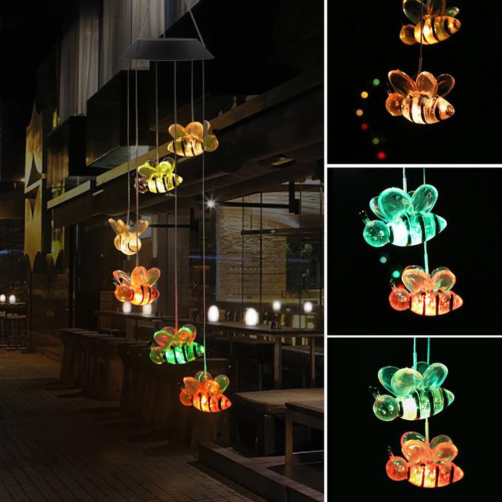 Windchime Bumble Bee LED Solar Powered – Karen's Caddy