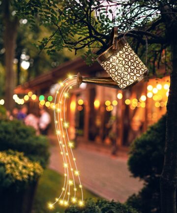 Garden Watering Can LED Solar Powered Fairy Lights 6