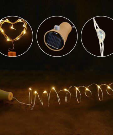 Solar Wine Bottle Lights 20 LED String 10 Pack 4