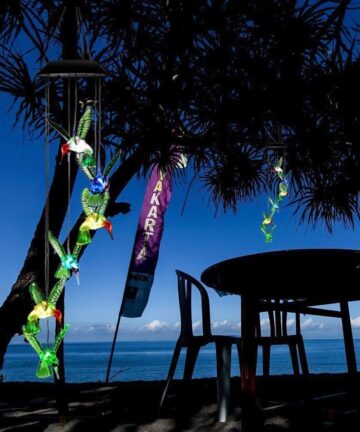 Wind chime with Solar LED Colorful Lights 3