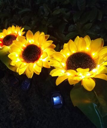 Landscape Garden LED Solar Sunflower Light 2 Pce. 2