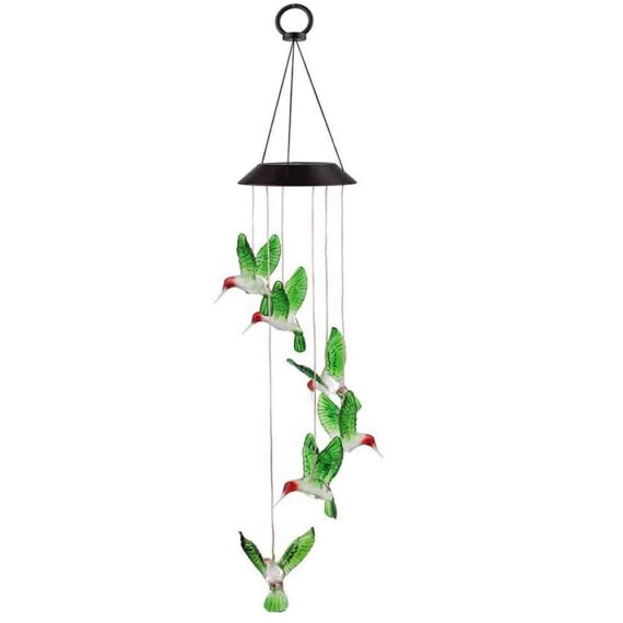 Wind chime with Solar LED Colorful Lights 2