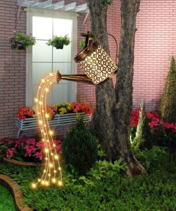 Garden Watering Can LED Solar Powered Fairy Lights 3