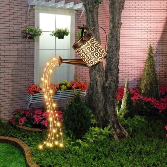 Garden Watering Can LED Solar Powered Fairy Lights 3