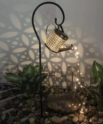 Garden Watering Can LED Solar Powered Fairy Lights 1