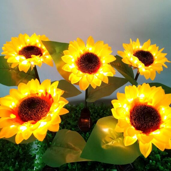 Landscape Garden LED Solar Sunflower Light 2 Pce. 3