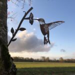 Hummingbird Bird Metal Outdoor Sculpture 1