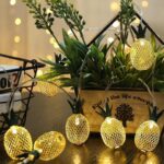 LED Pineapple String Light Battery Operated 1