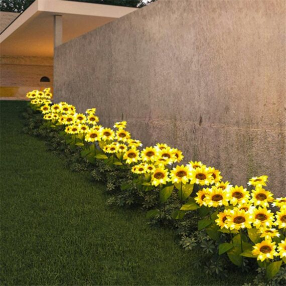 Landscape Garden LED Solar Sunflower Light 2 Pce. 6