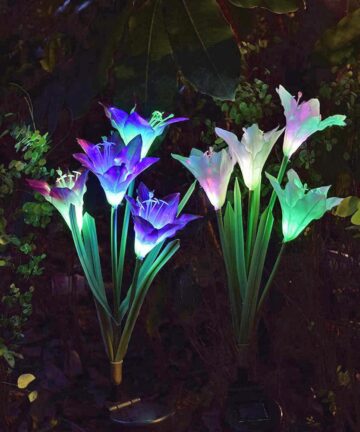 Landscape Garden LED Solar powered flower lights 3