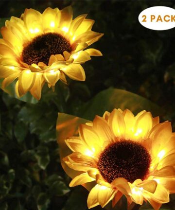 Landscape Garden LED Solar Sunflower Light 2 Pce. 1