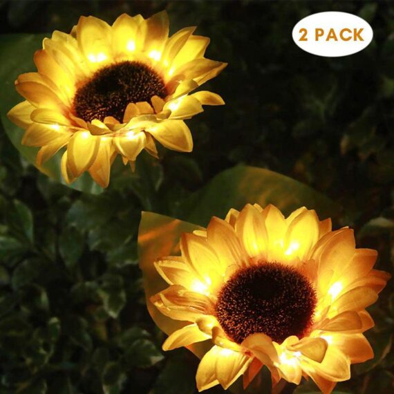 Landscape Garden LED Solar Sunflower Light 2 Pce. 1