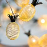 LED Pineapple String Light Battery Operated 6