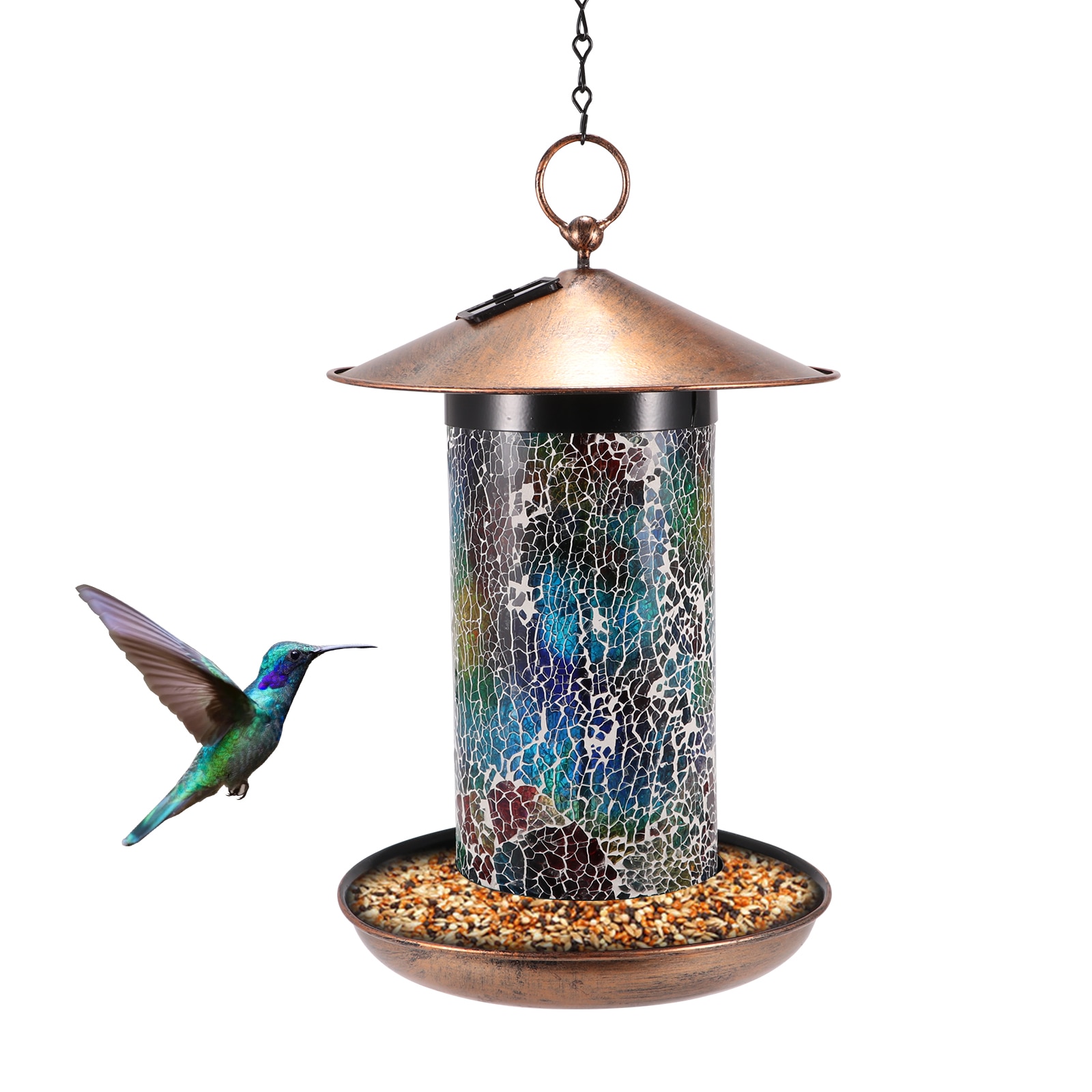 Outdoor Solar Lantern Bird Feeder – Karen's Caddy