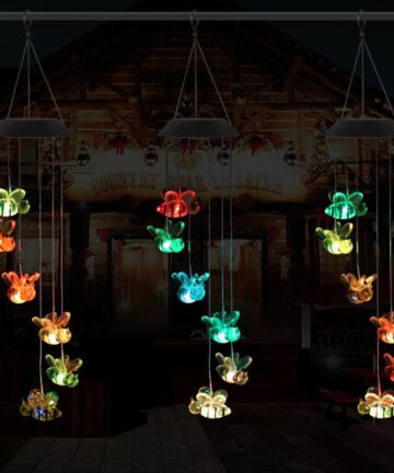 Windchime Bumble Bee LED Solar Powered 3