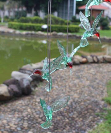 Wind chime with Solar LED Colorful Lights 6