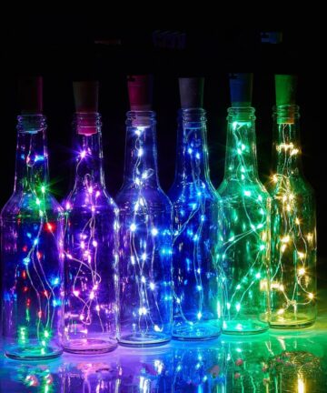 Solar Wine Bottle Lights 20 LED String 10 Pack 5