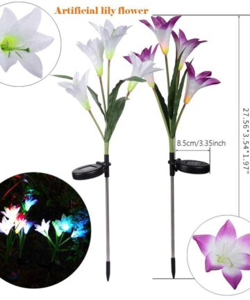 Landscape Garden LED Solar powered flower lights 2