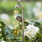 Solar Powered LED  Water Faucet Planter Light 3