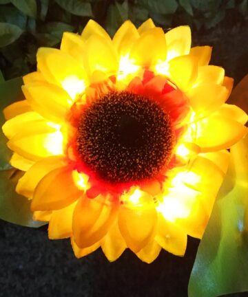 Landscape Garden LED Solar Sunflower Light 2 Pce. 4