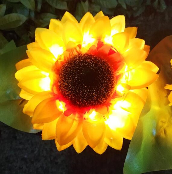 Landscape Garden LED Solar Sunflower Light 2 Pce. 4