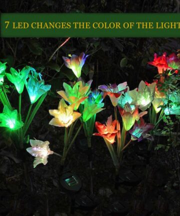 Landscape Garden LED Solar powered flower lights 1