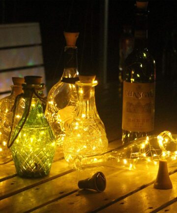 Solar Wine Bottle Lights 20 LED String 10 Pack 2