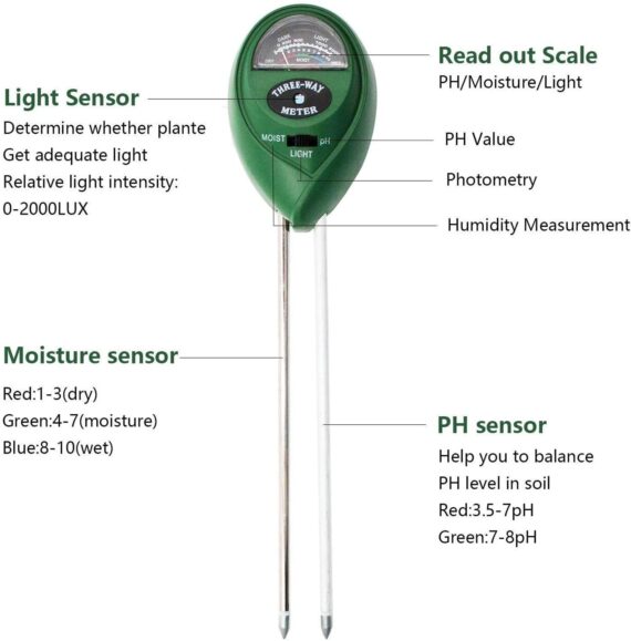 Soil Tester Meter  3in1  /  4in1  4