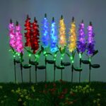 Landscape Garden LED Solar Violet Flower 2