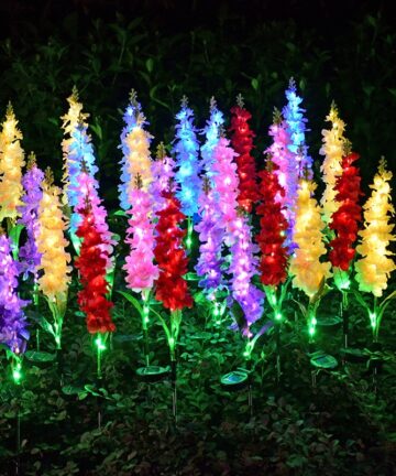 Landscape Garden LED Solar Violet Flower 1